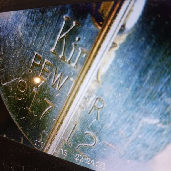 Kirk Pewter Etched Stick Pin - Picture 7 of 7